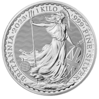 Britannia Król Karol 1 kg srebra 2024 - 10 dni