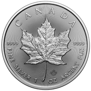 Kanadyjski Liść Klonowy 1 uncja srebra 2023 - 10 dni